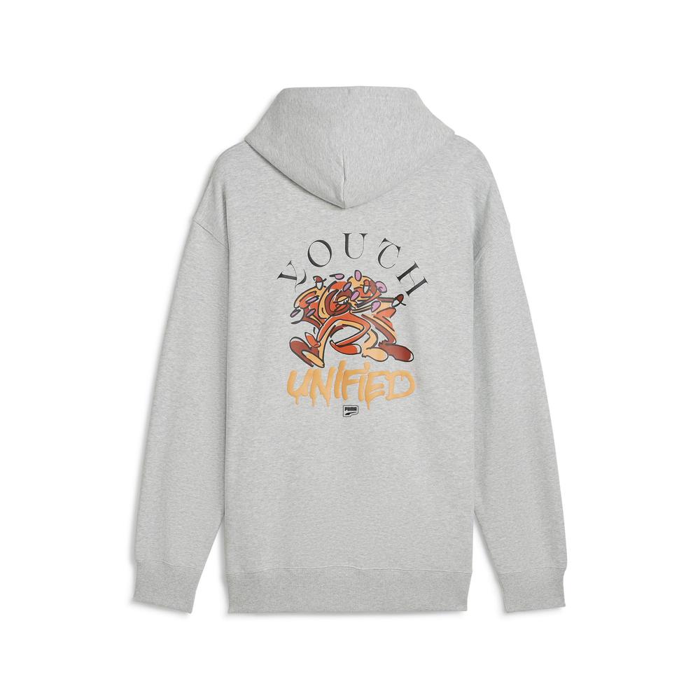 Foto 3 pulgar | Sudadera Puma Downtown Para Hombre Gris