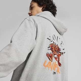 Foto 3 | Sudadera Puma Downtown Para Hombre Gris