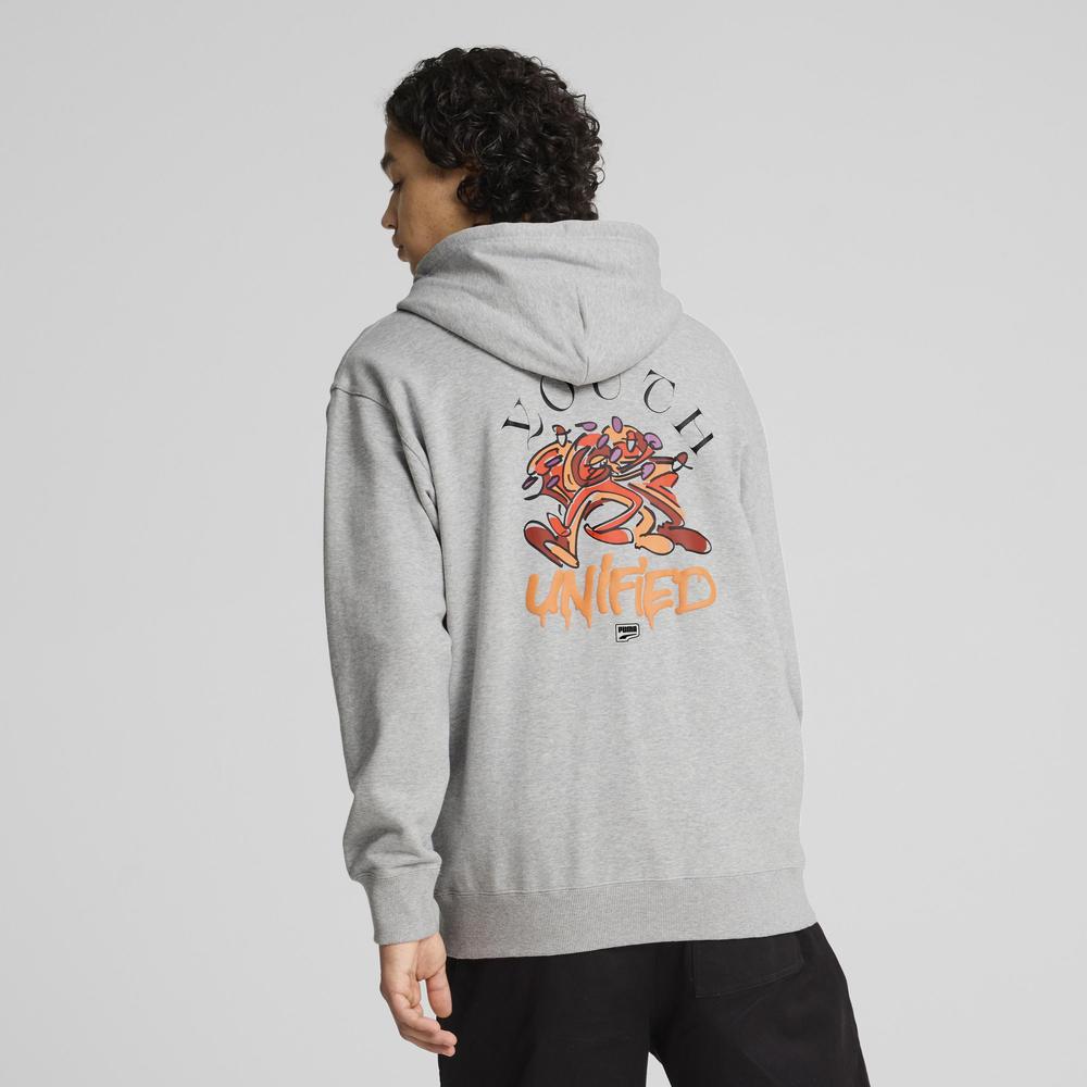 Foto 6 pulgar | Sudadera Puma Downtown Para Hombre Gris