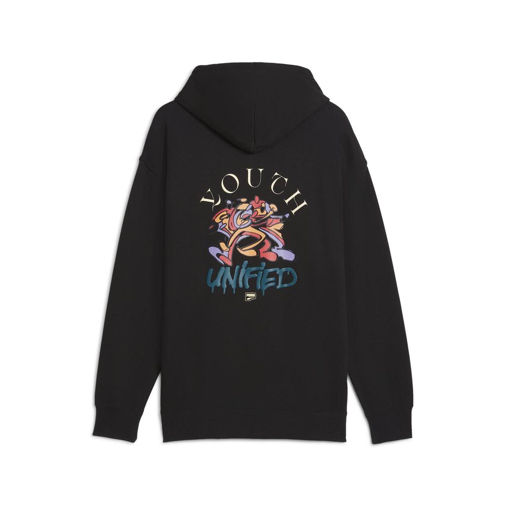 Foto 3 pulgar | Sudadera Puma Downtown Para Hombre Negro