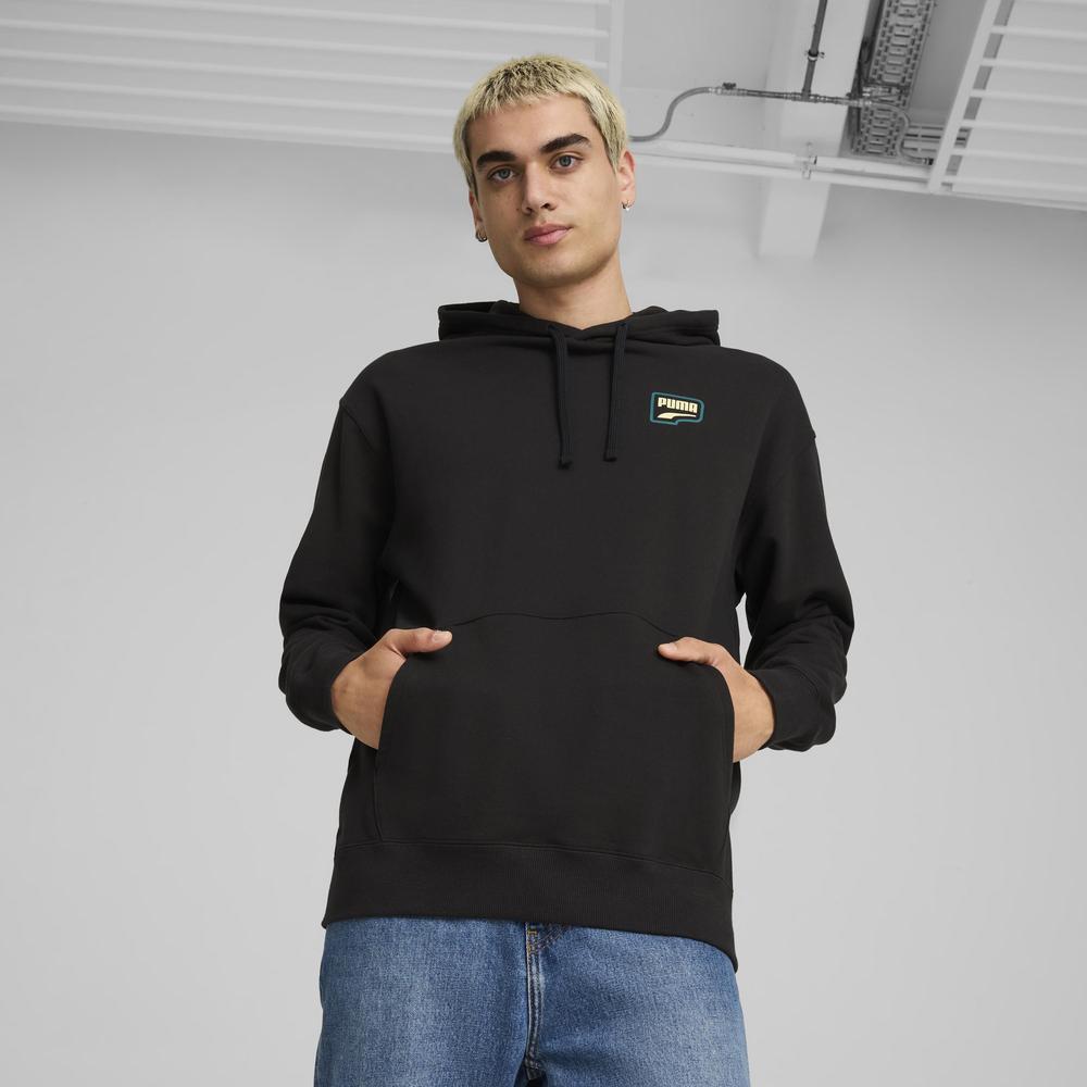 Foto 3 | Sudadera Puma Downtown Para Hombre Negro