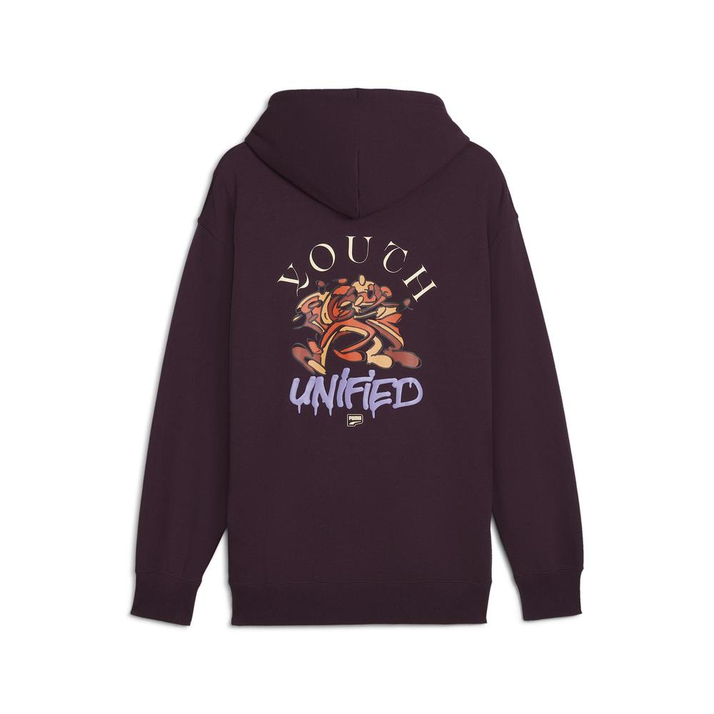 Foto 3 pulgar | Sudadera Puma Downtown Para Hombre Vino