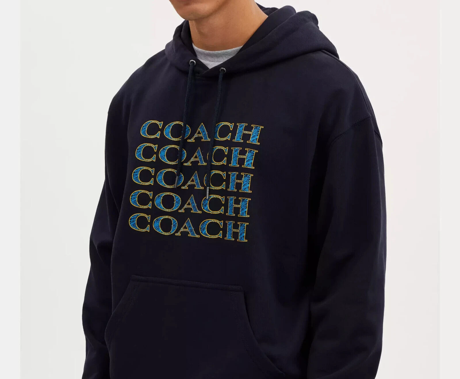 Foto 3 pulgar | Sudadera Coach Con Capucha Hoodie Cm828 Logo - Original