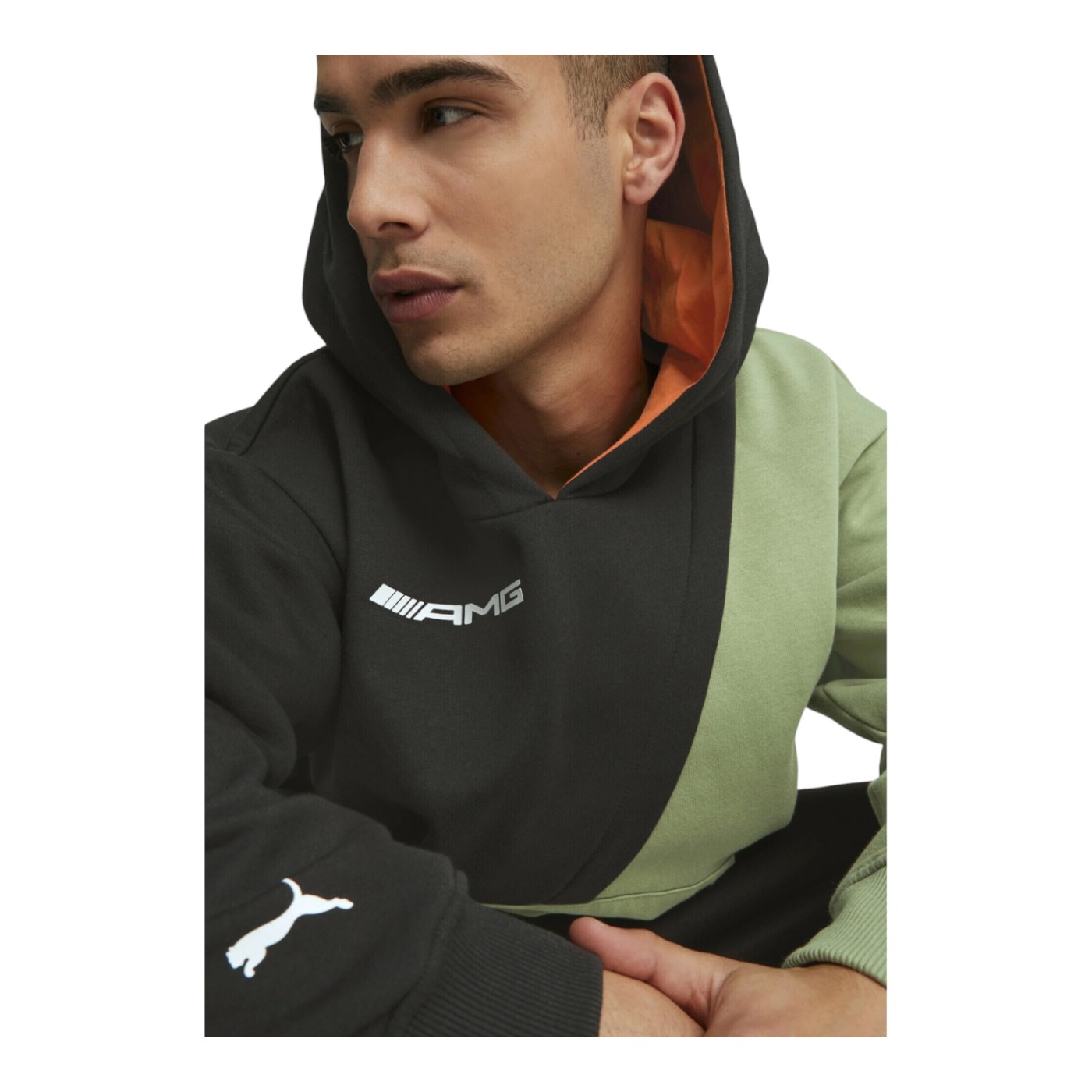 Foto 6 pulgar | Sudadera Puma Amg Statement Hoodie Para Hombre Color Negro Modelo 62118811