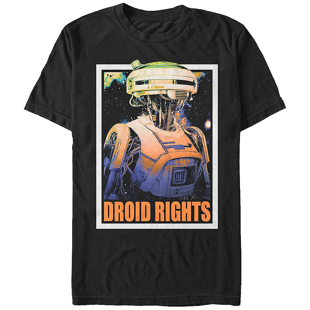Foto 1 | Camiseta Rockinstone Droid Rights Solo Star Wars 180 G/m² - Venta Internacional.