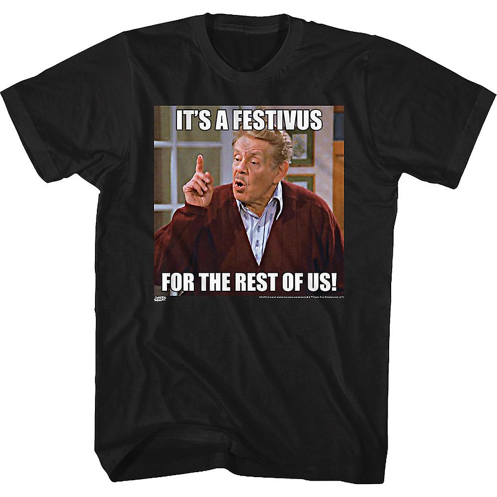 Foto 2 pulgar | Camiseta Rockinstone Festivus For The Rest Of Us Seinfeld - Venta Internacional.