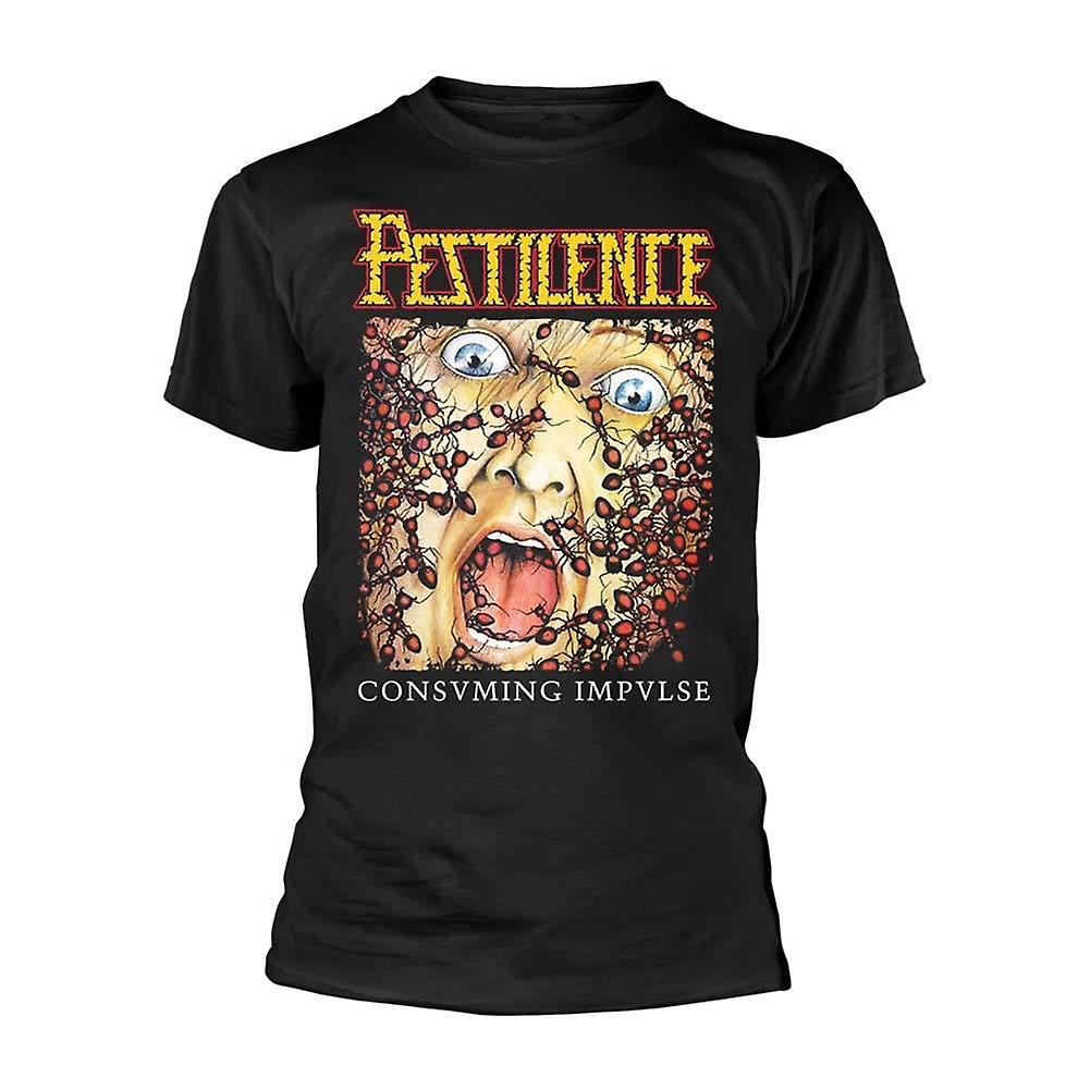 Camiseta Rockinstone Pestilence Consuming Impulse 180 G/m² - Venta Internacional. $435