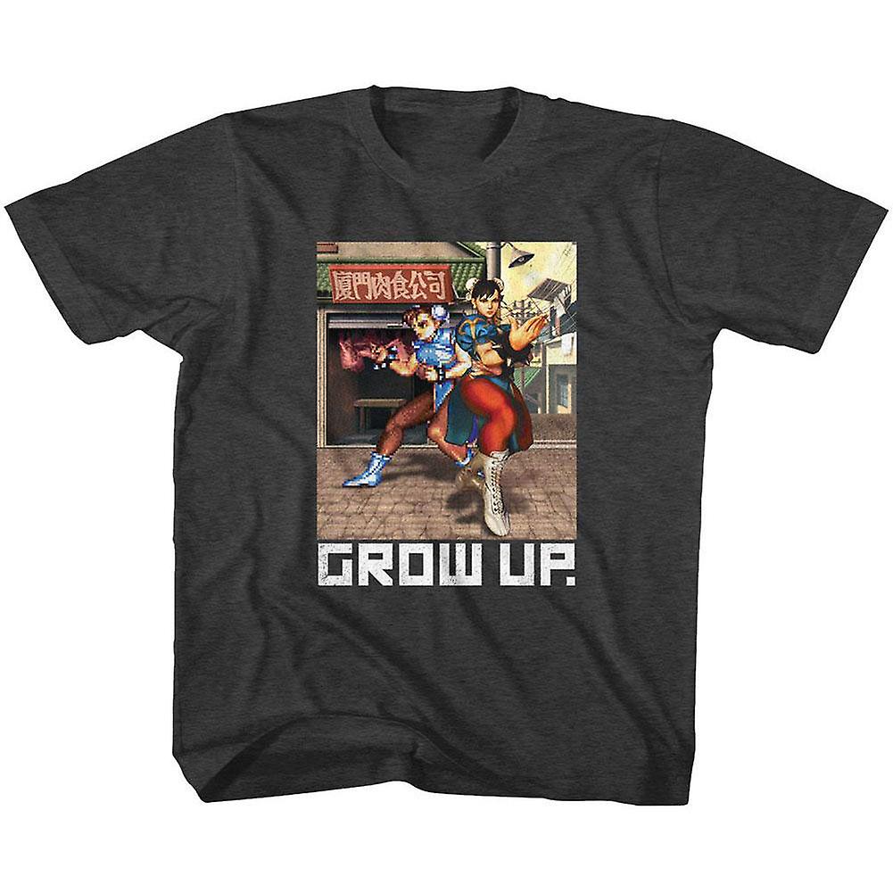 Camiseta Rockinstone Street Fighter Grow Up Youth 100% Algodón - Venta Internacional. $435