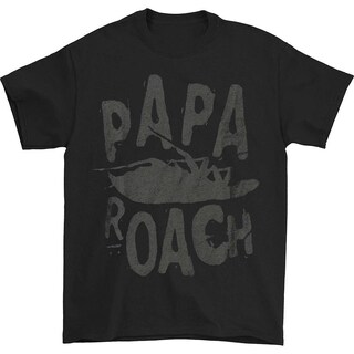 Foto 1 | Camiseta Rockinstone Papa Roach Classic Logo 180 G/m² 100% Algodón - Venta Internacional.