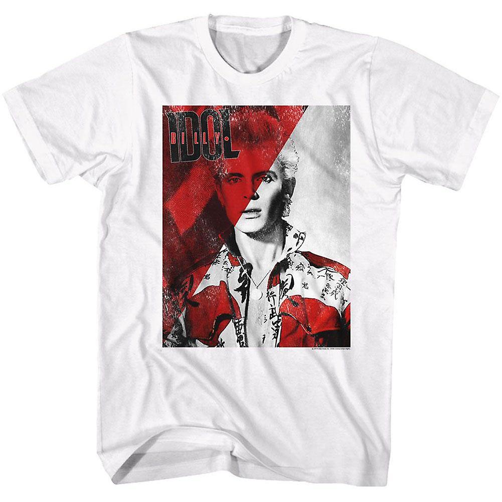 Camiseta Rockinstone Billy Idol Roja En Algodón De 180 G/m² - Venta Internacional.