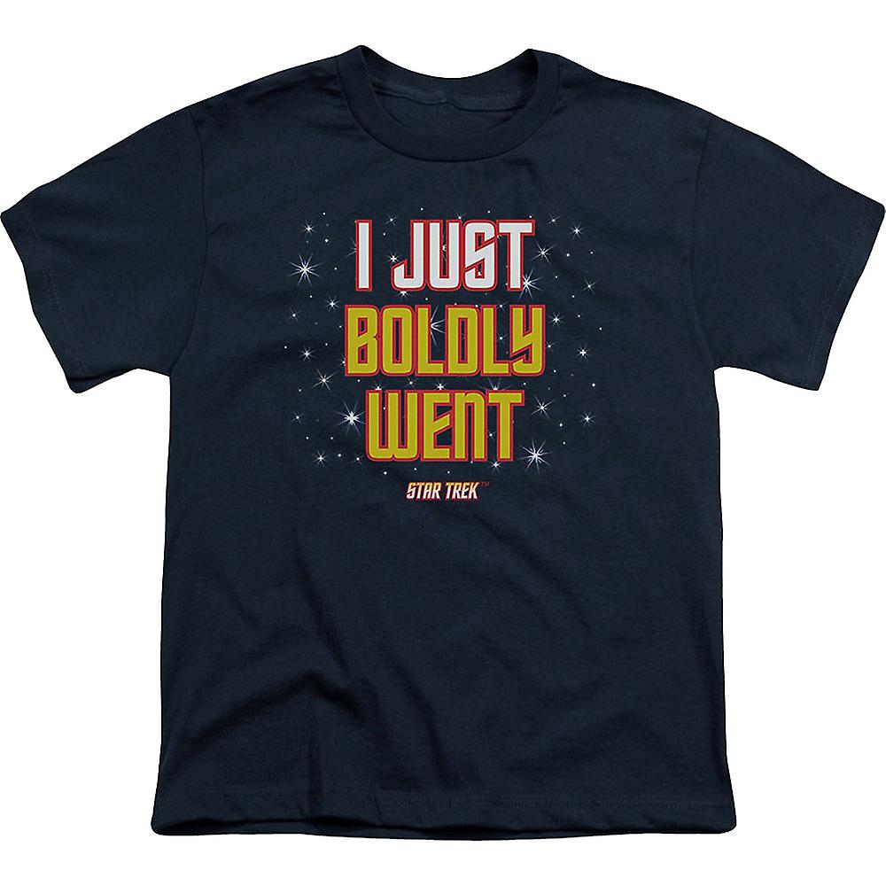 Foto 1 | Camiseta Rockinstone Youth I Just Boldly Went Star Trek - Venta Internacional.