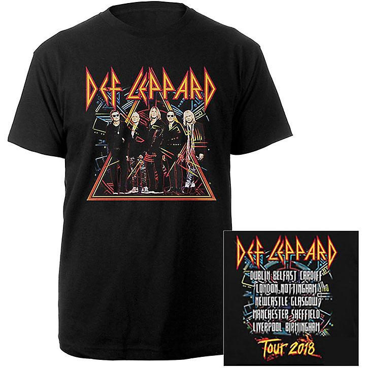 Camiseta Rockinstone Def Leppard Tour 2018 Con Estampado Fotográfico - Venta Internacional.