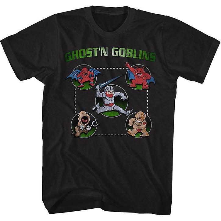 Camiseta Rockinstone Ghost'n Goblins Full Circle 180 G/m² - Venta Internacional. $435