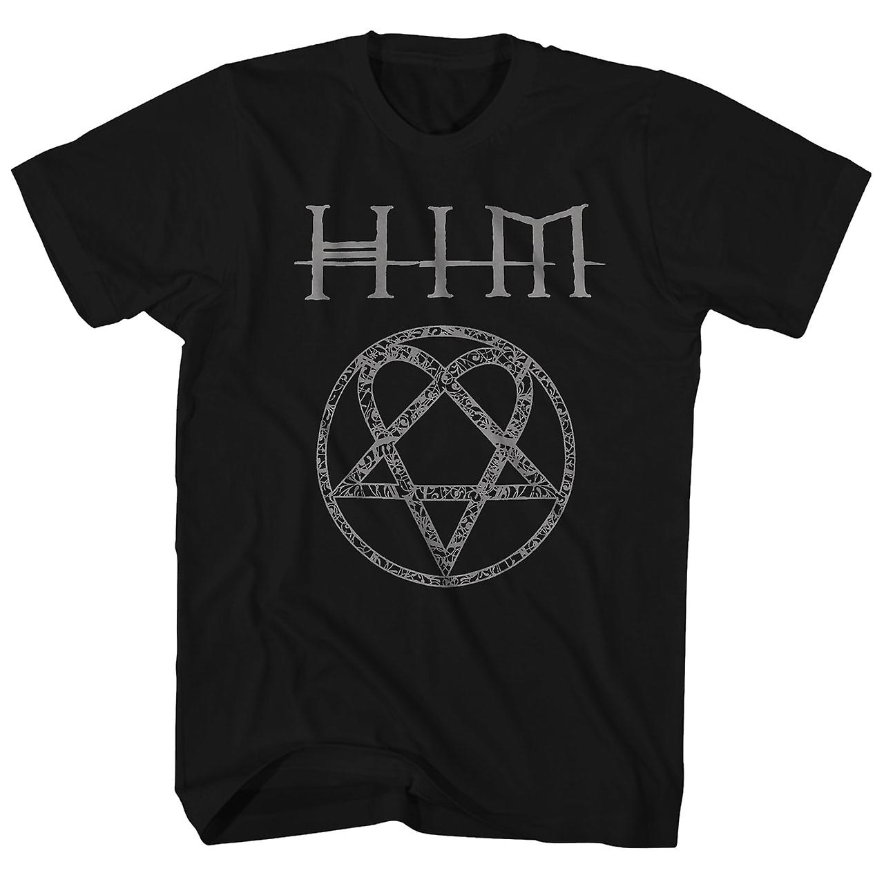 Camiseta Rockinstone Him Con El Logotipo Oficial De Heartagram Para Hombre - Venta Internacional.