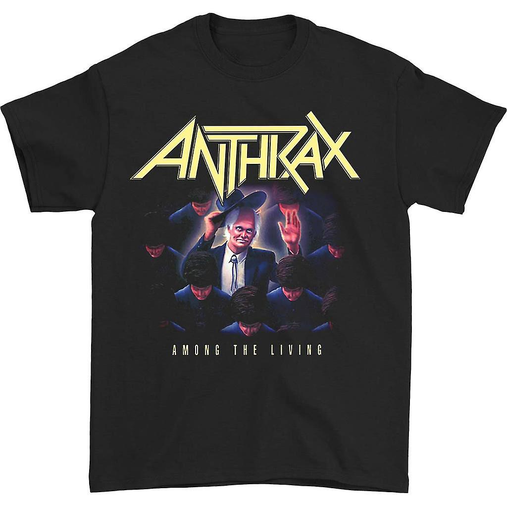 Foto 2 pulgar | Camiseta Rockinstone Anthrax Among The Living De Algodón De 180 G/m² - Venta Internacional.