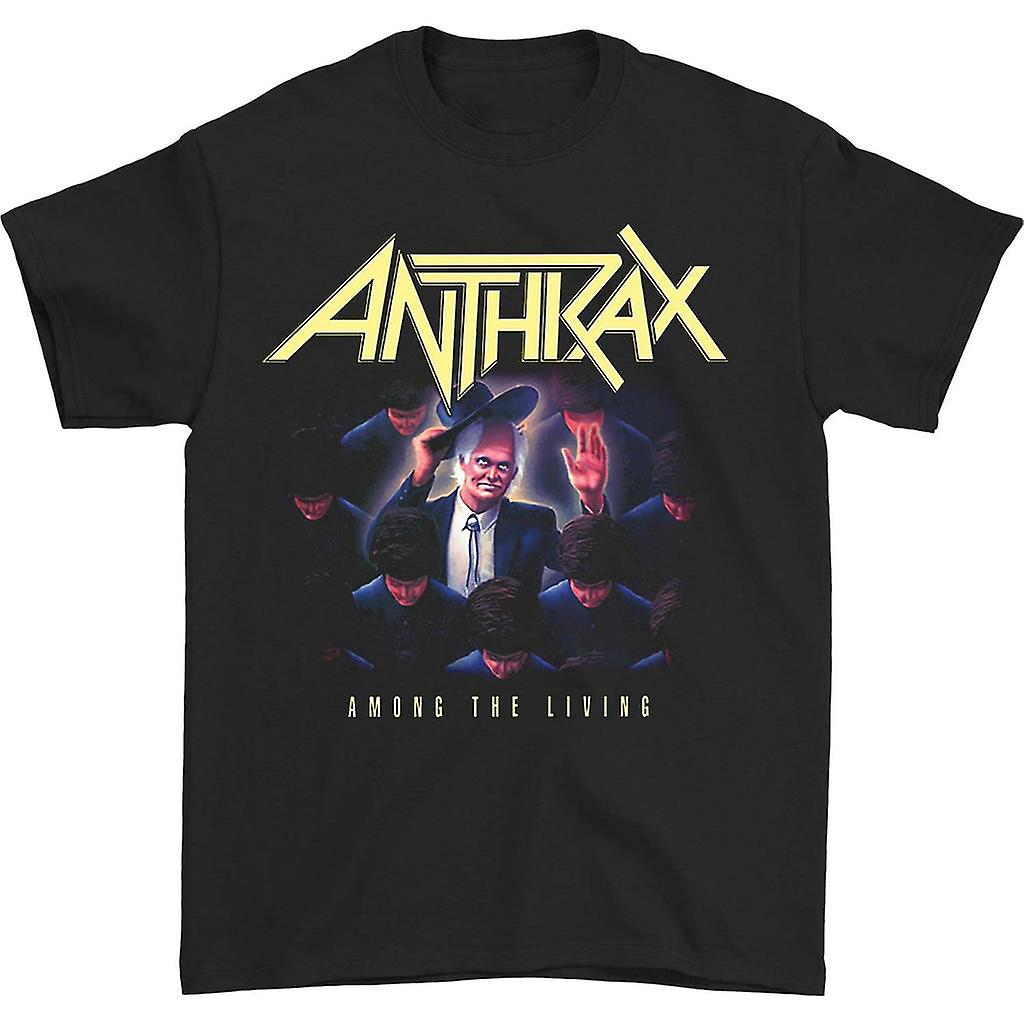 Camiseta Rockinstone Anthrax Among The Living De Algodón De 180 G/m² - Venta Internacional.