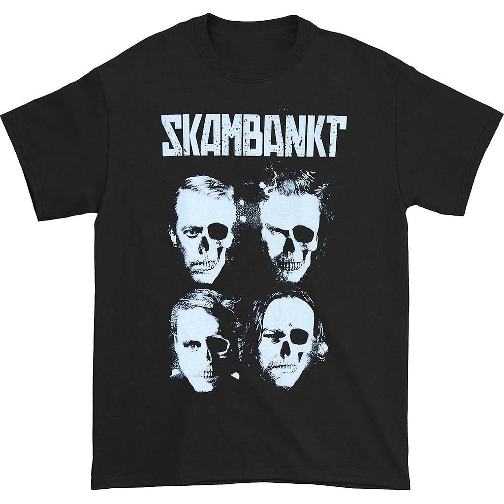 Camiseta Rockinstone Skambankt Skull 100% Algodón - Venta Internacional. $435