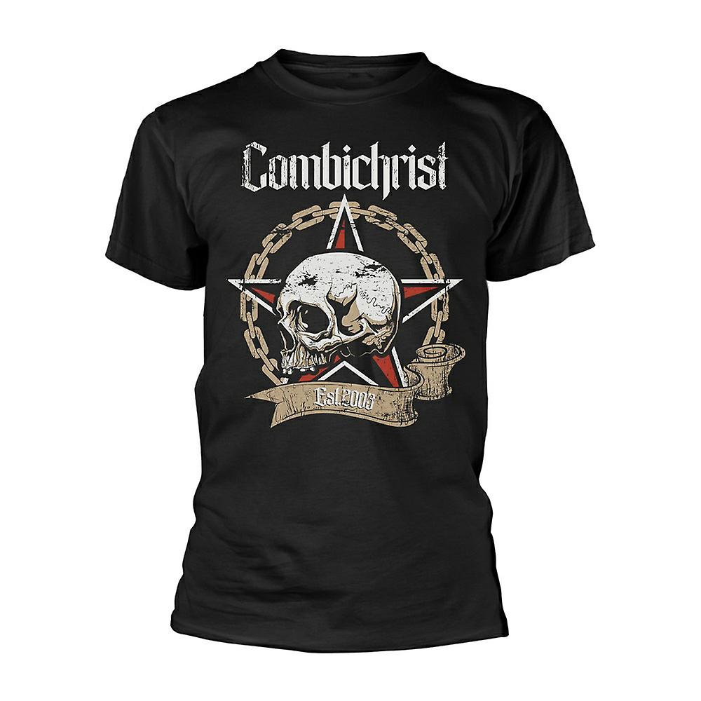 Foto 2 pulgar | Camiseta Rockinstone Combichrist Skull 100% Algodón - Venta Internacional.