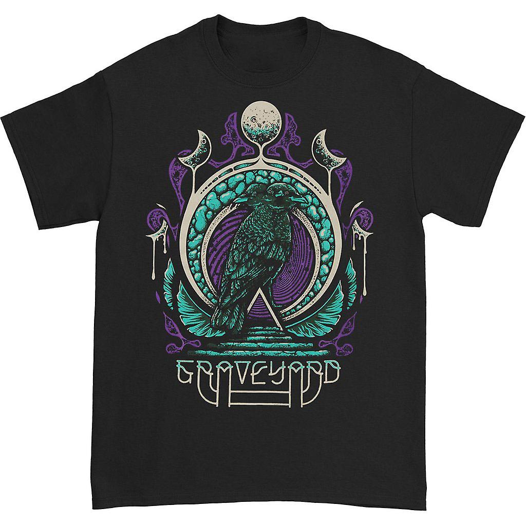 Camiseta Rockinstone Graveyard Two Headed Bird, Algodón, 180 G/m² - Venta Internacional.