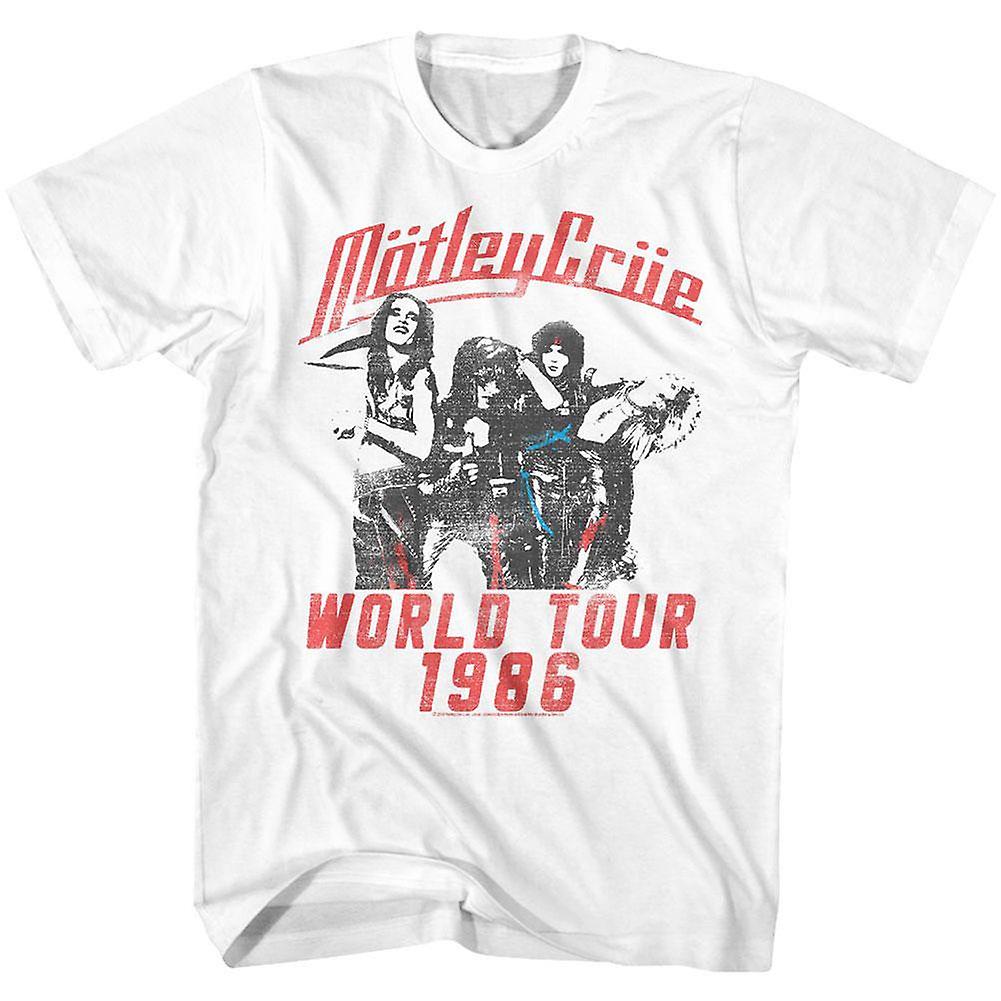 Foto 2 pulgar | Camiseta Rockinstone Motley Crue World Tour 100% Algodón - Venta Internacional.