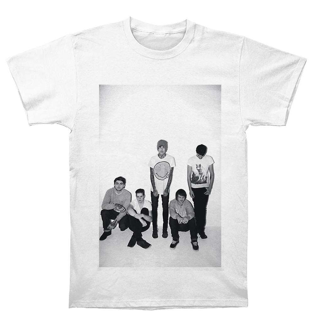 Foto 1 | Camiseta Rockinstone Bring Me The Horizon Group Shot Blanca - Venta Internacional.