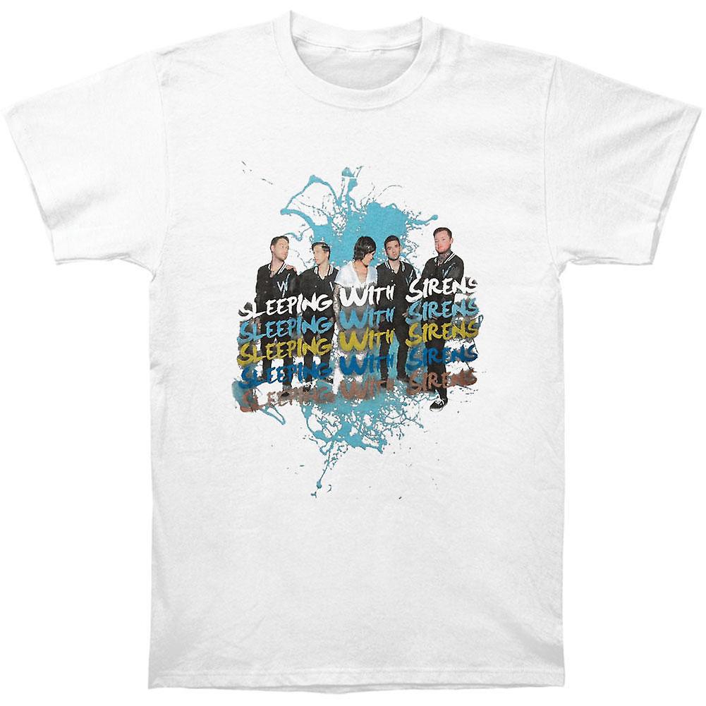 Foto 2 pulgar | Camiseta Rockinstone Sleeping With Sirens Splattered Print - Venta Internacional.