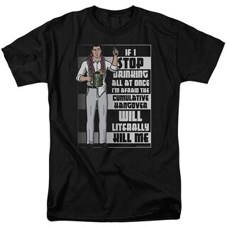 Foto 1 | Camiseta Rockinstone Archer Killer Hangover Para Adultos - Venta Internacional.