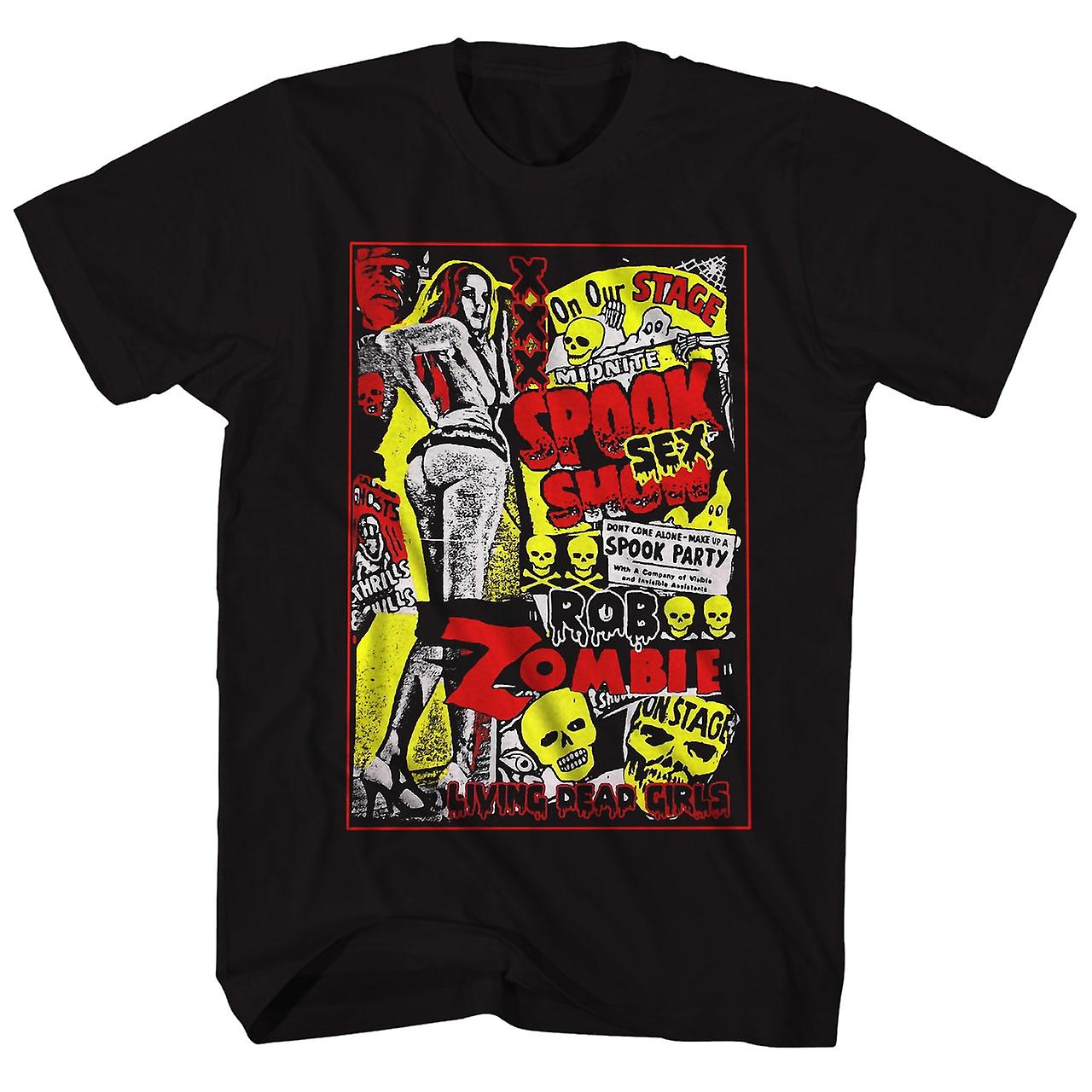 Camiseta Rob Zombie Living Dead Girls Pinup Para Hombre - Venta Internacional.