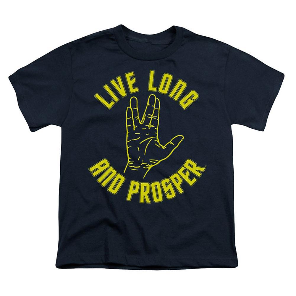 Foto 2 pulgar | Camiseta Rockinstone Star Trek Live Long Hand Para Hombre - Venta Internacional.