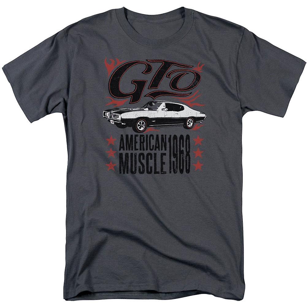 Camiseta Rockinstone Pontiac Gto Flames Para Adulto - Venta Internacional.