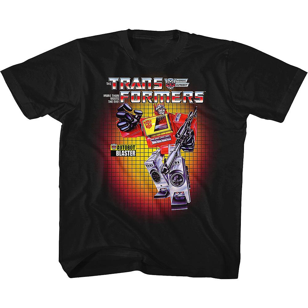 Camiseta Rockinstone Youth Box Art Blaster Transformers - Venta Internacional.