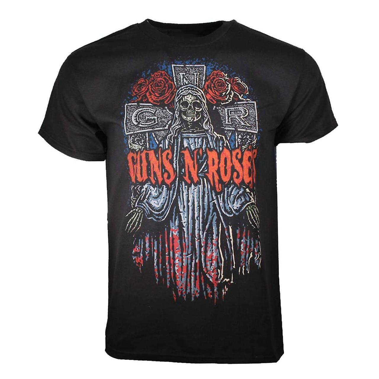 Foto 2 pulgar | Camiseta Rockinstone Guns N' Roses Skeleton Cross 180 G/m² - Venta Internacional.