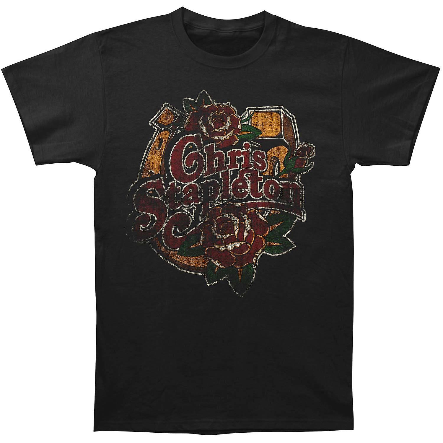 Camiseta Rockinstone Chris Stapleton Horseshoe Roses - Venta Internacional.