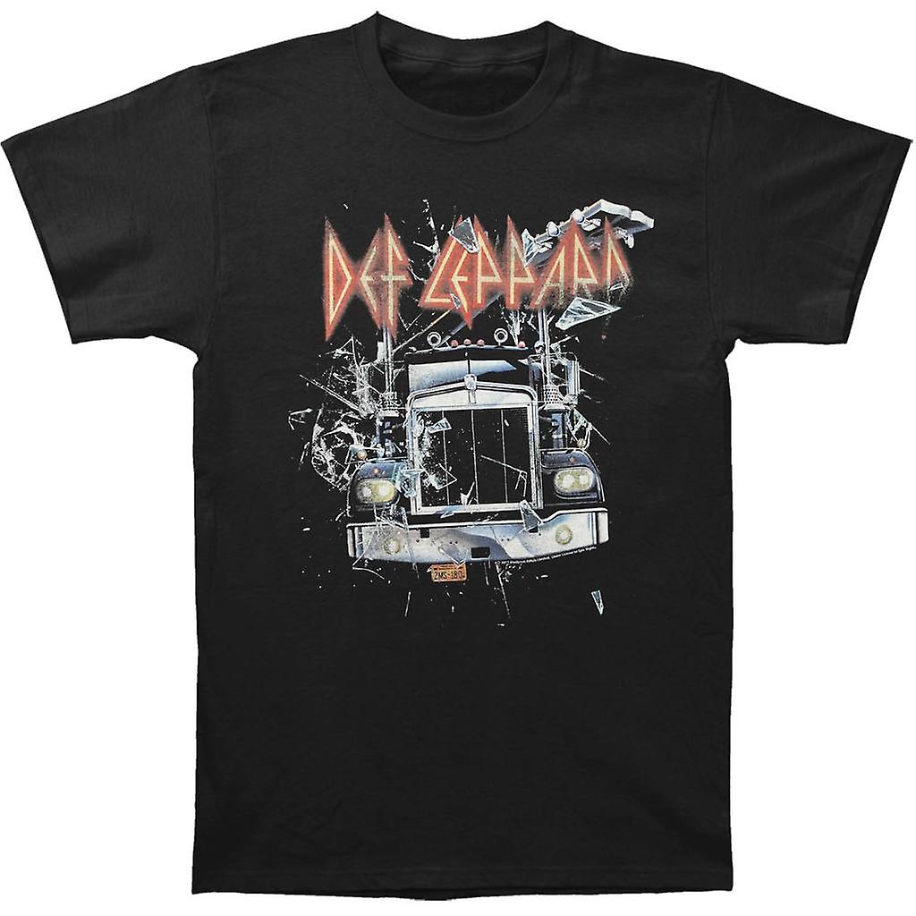 Camiseta Rockinstone Def Leppard Through Night 100% Algodón - Venta Internacional.