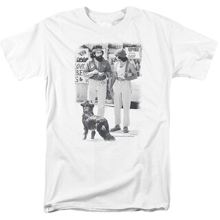 Foto 1 | Camiseta Rockinstone En Blanco Y Negro Con Estampado De Mejillas Ahumadas Y C - Venta Internacional.