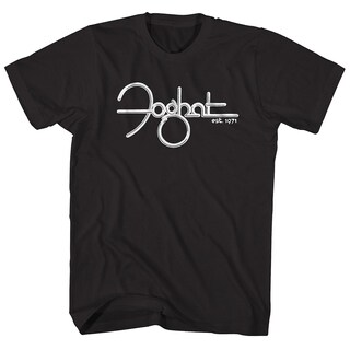Foto 1 | Camiseta Rockinstone Foghat Est. 1971 100% Algodón Preencogido - Venta Internacional.