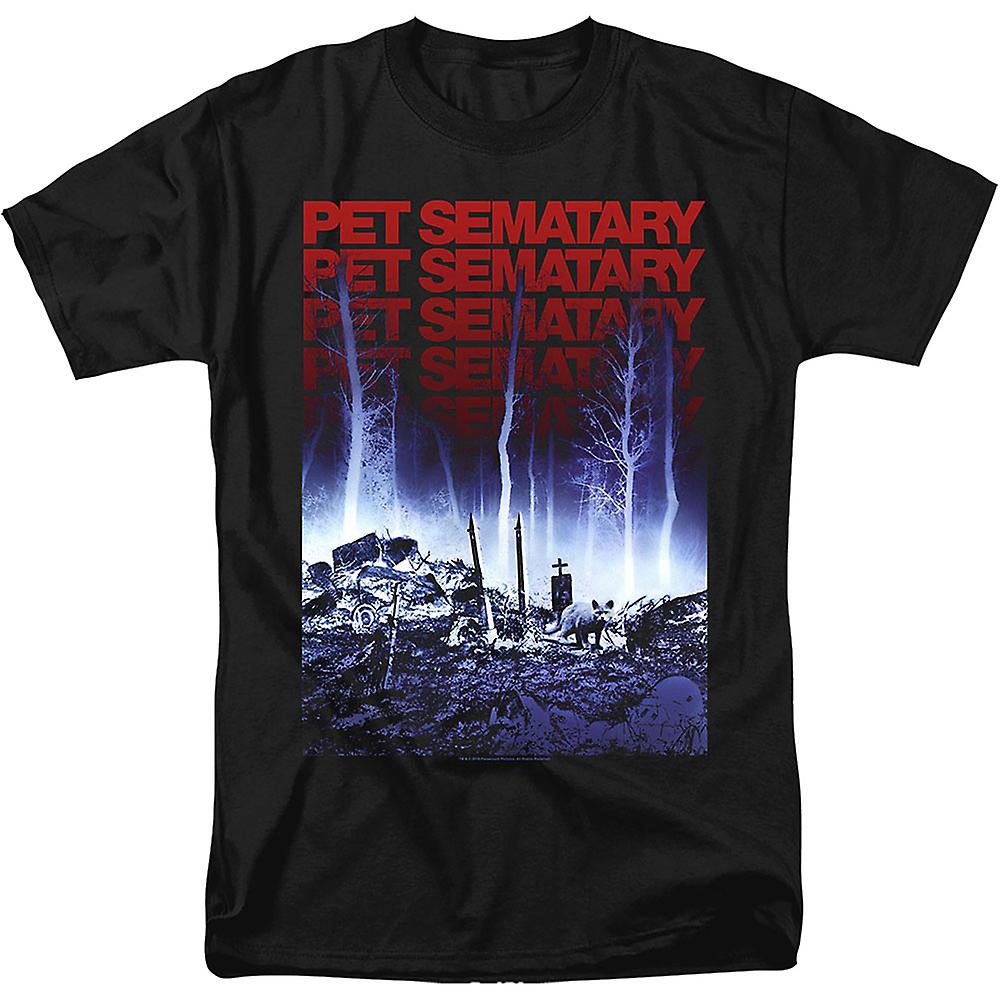 Foto 2 pulgar | Camiseta Rockinstone Repeating Logo Pet Sematary Para Hombre - Venta Internacional.