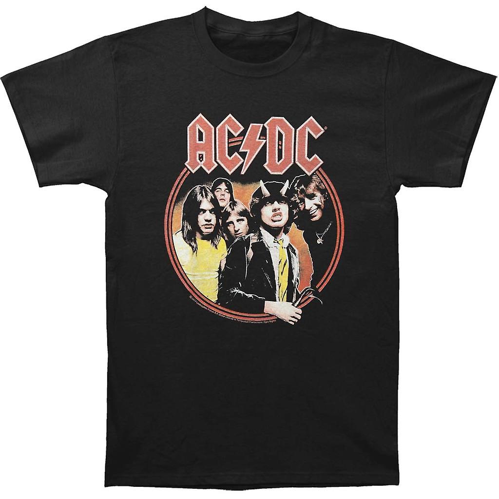 Foto 2 pulgar | Camiseta Rockinstone Ac/dc Highway To Hell Circle Para Jóvenes - Venta Internacional.