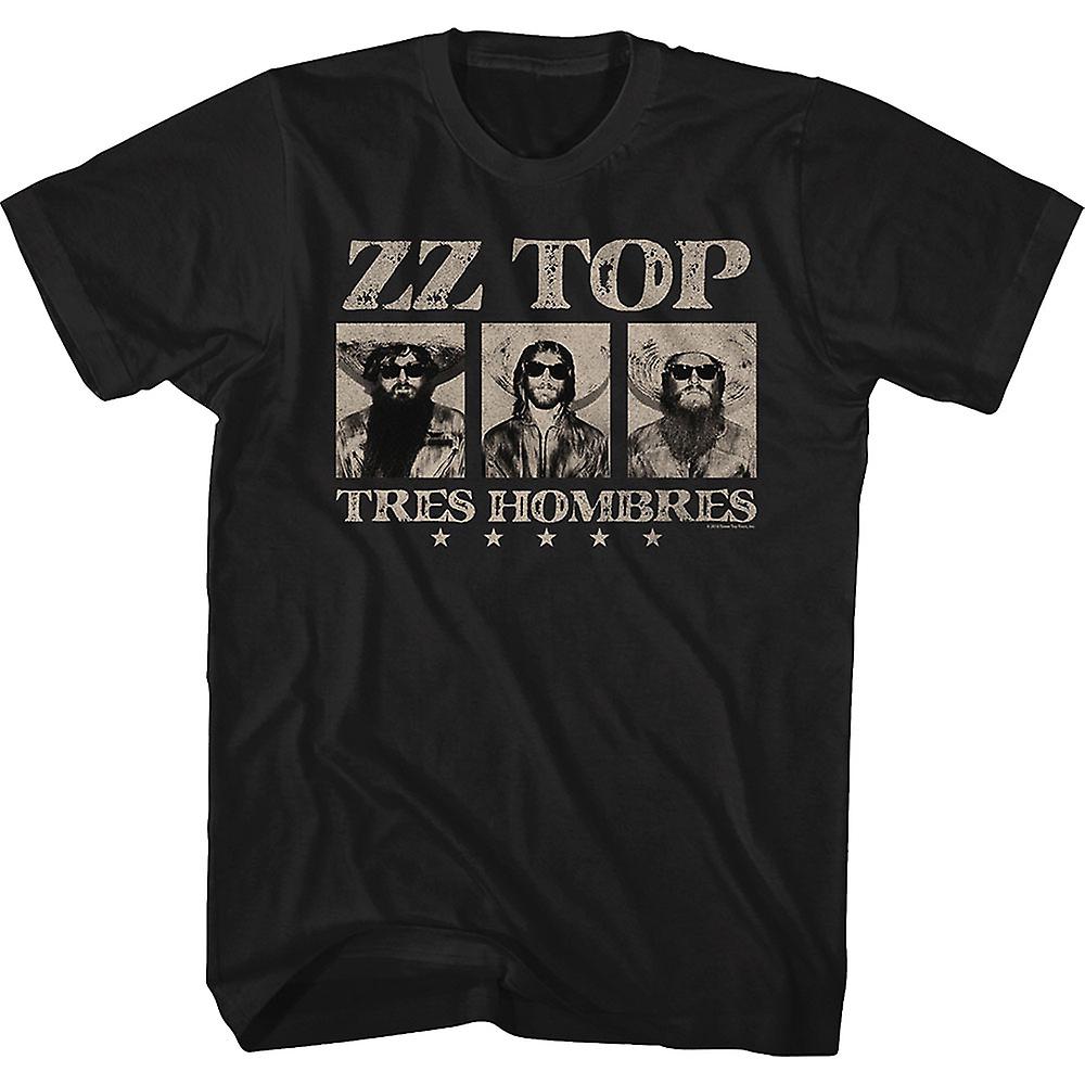 Foto 2 pulgar | Camiseta Rockinstone Tres Hombres Zz Top 100% Algodón - Venta Internacional.