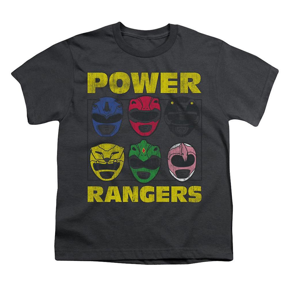 Foto 2 pulgar | Camiseta Rockinstone Power Rangers Ranger Heads 180 G/m² - Venta Internacional.