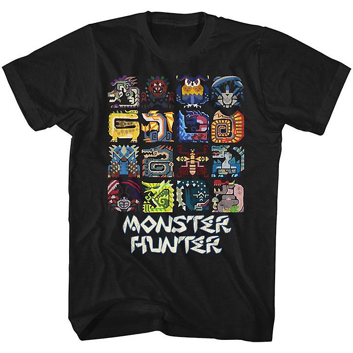 Foto 2 pulgar | Camiseta Rockinstone Monster Hunter Symbols 180 G/m² - Venta Internacional.