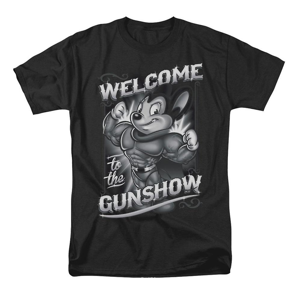 Foto 2 pulgar | Camiseta Rockinstone Mighty Mouse Mighty Gunshow Para Hombre - Venta Internacional.