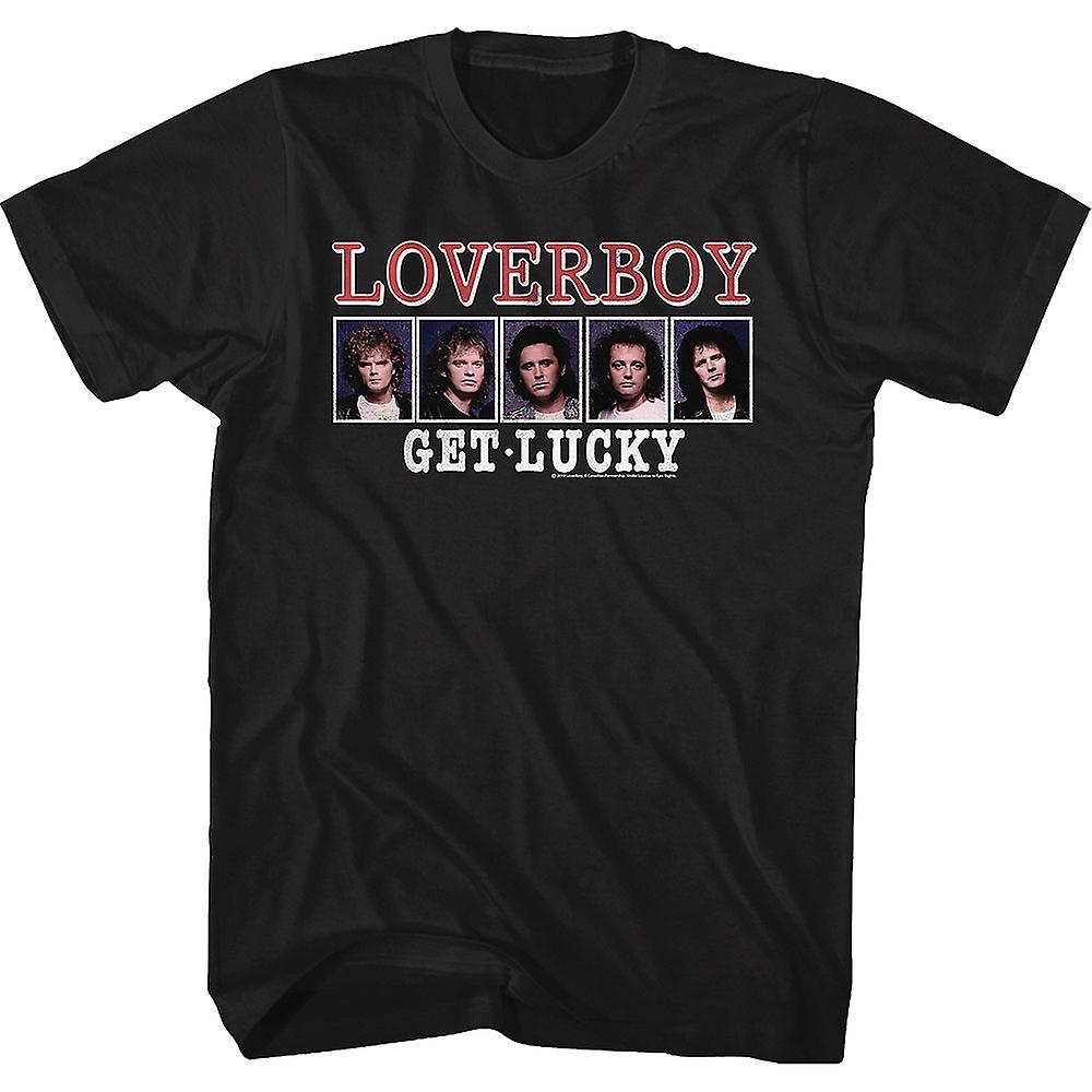 Camiseta Rockinstone Get Lucky Loverboy 180 G/m² 100% Algodón - Venta Internacional.