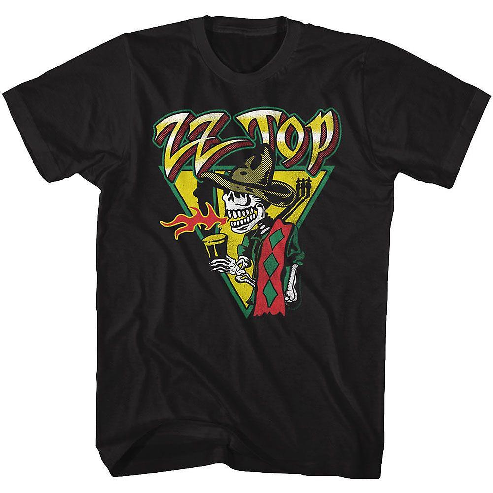 Camiseta Rockinstone Zz Top Dia De Los Mescalera Para Hombre - Venta Internacional.