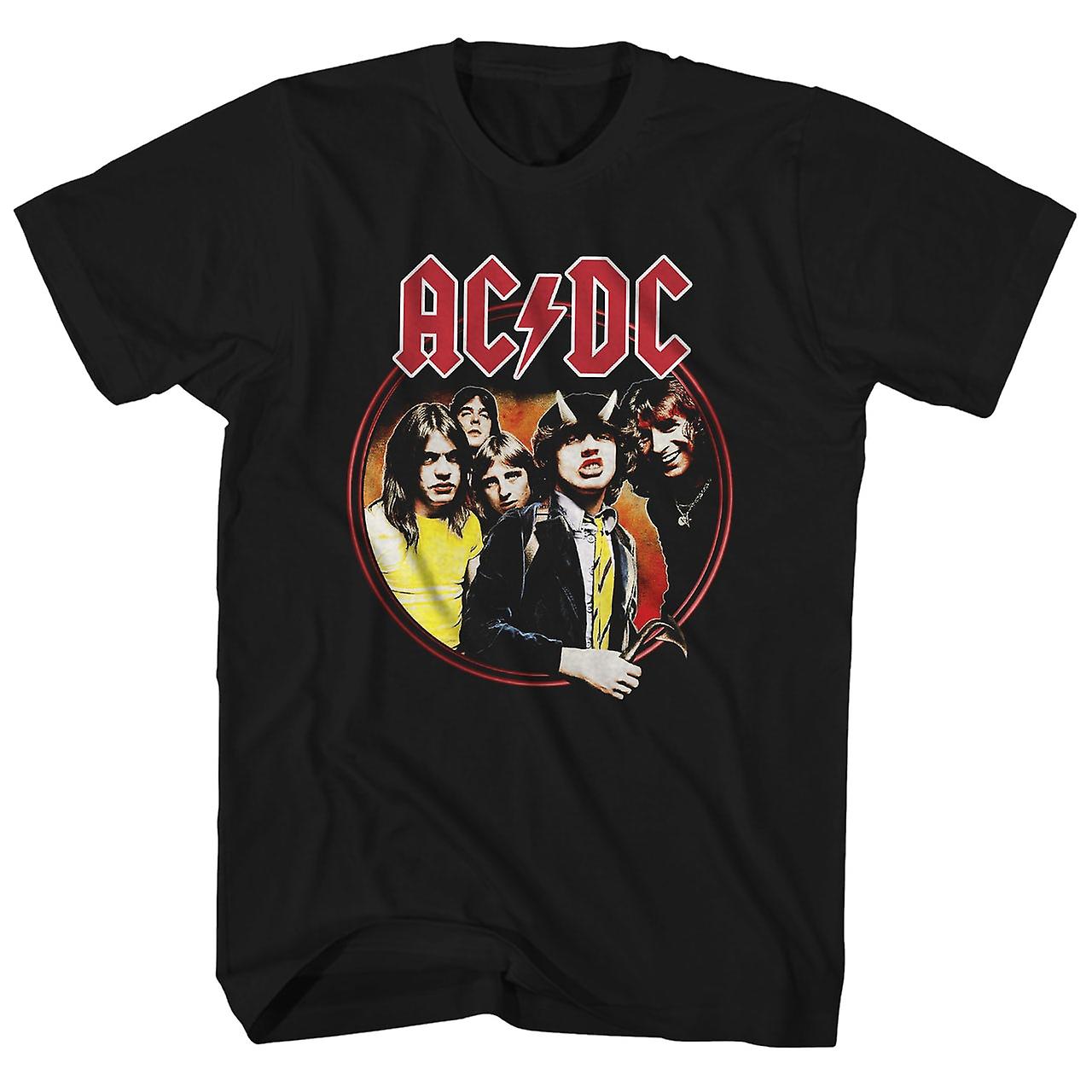 Foto 2 pulgar | Playera Rockinstone Ac/DC Highway To Hell Circle para Hombre - Venta Internacional