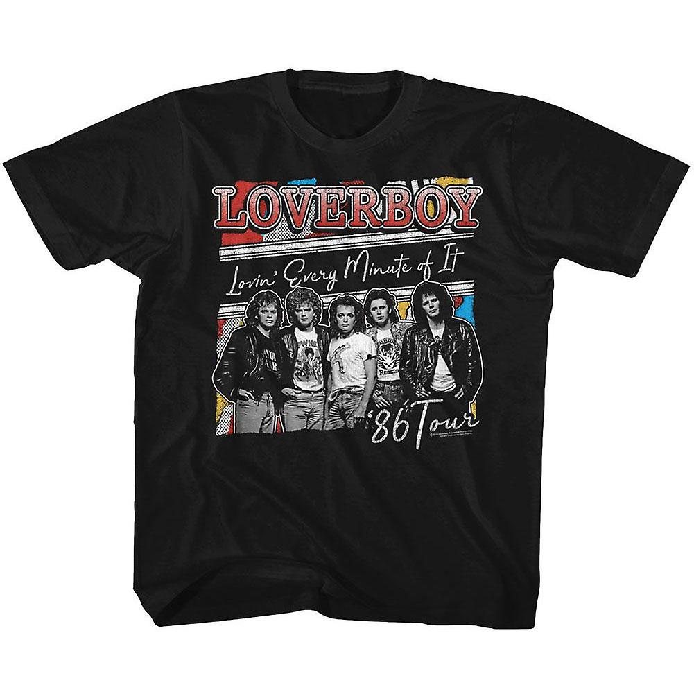 Foto 2 pulgar | Camiseta Loverboy Lovin Every Min Tour Para Jóvenes - Venta Internacional.