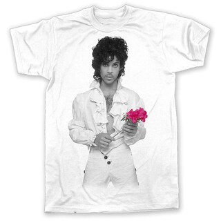 Foto 1 | Camiseta Rockinstone Purple Rose Prince 180 G/m² 100% Algodón - Venta Internacional.