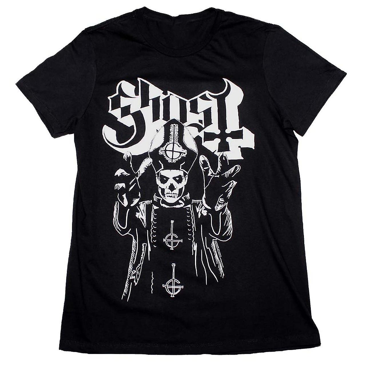 Camiseta Rockinstone Ghost Papa Wrath 180 G/m², 100% Algodón - Venta Internacional.