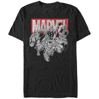 Foto 1 | Camiseta Marvel Comics Collage Rockinstone 100% Algodón - Venta Internacional.