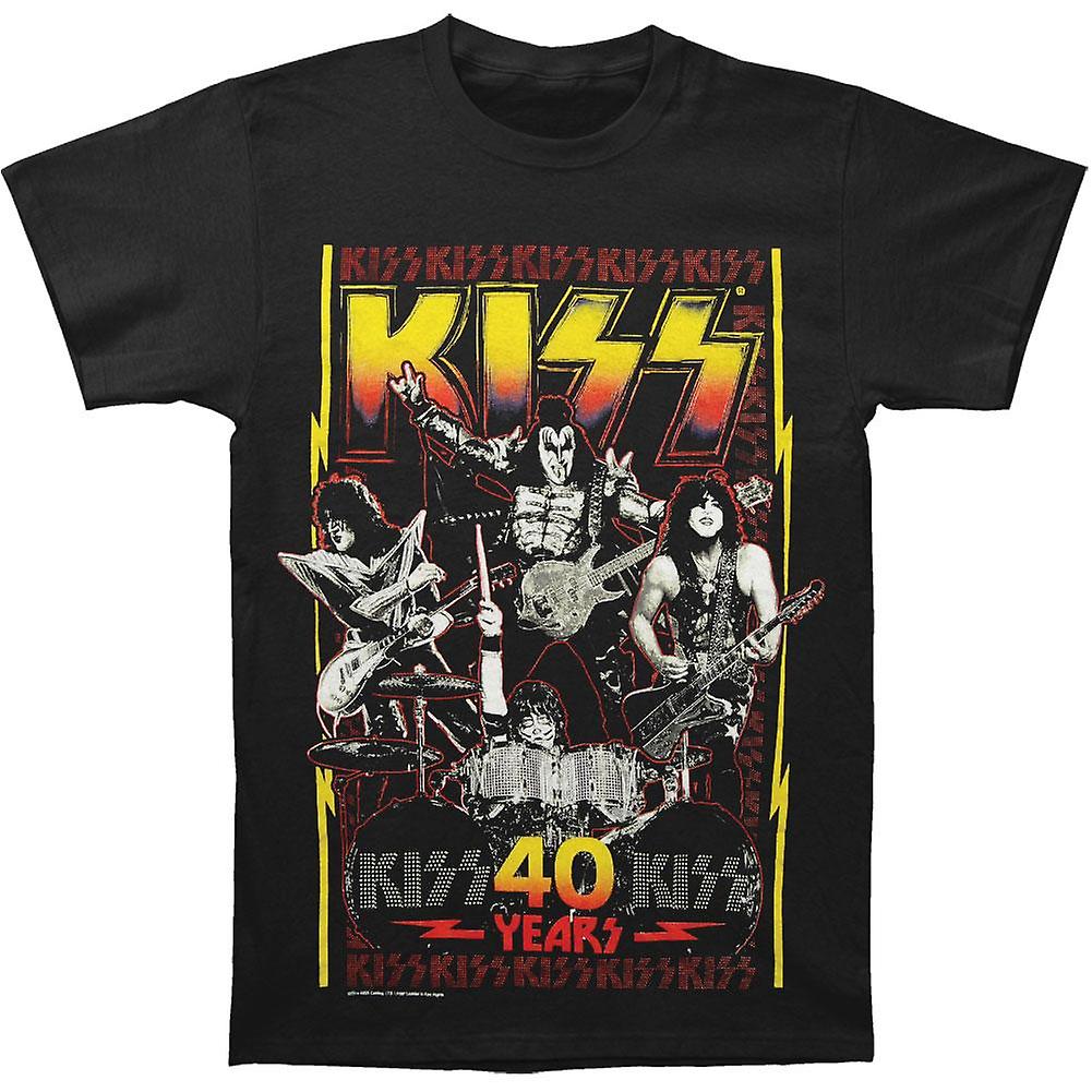 Foto 2 pulgar | Camiseta Kiss Lightning Bolt 40 Years 100% Algodón - Venta Internacional.